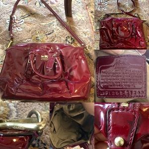 Coach 21243 Madison patent leather Juliette bag